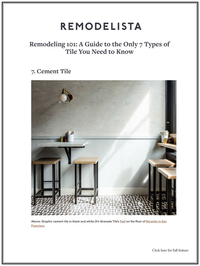 Remodeling 101: A Guide to the Only 7 Types of Tile You Need to Know