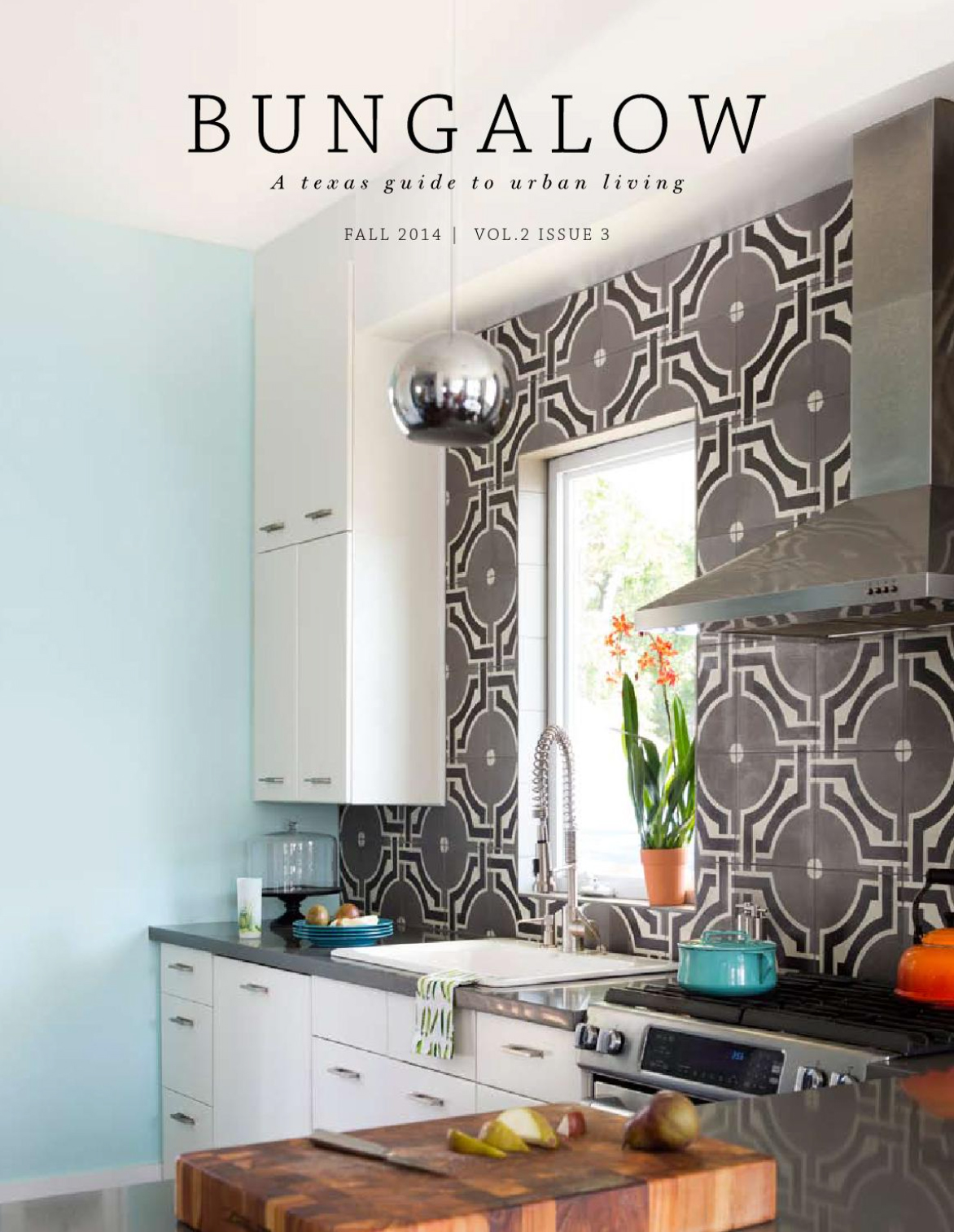 In The News Custom Kitchen Cement Tiles On The Cover Of Bungalow ...