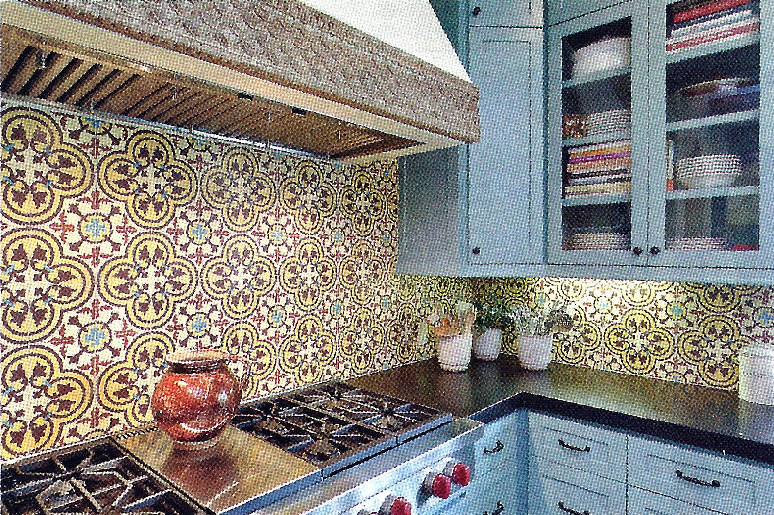 Installation Equation: Cement Tile Backsplash For An Inexpensive ...