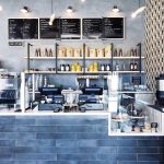 Granada Tile's Stockholm cement tiles at Juniper Table at Kimpton Rowan Palm Springs, by Will Taylor/Bright Bazaar