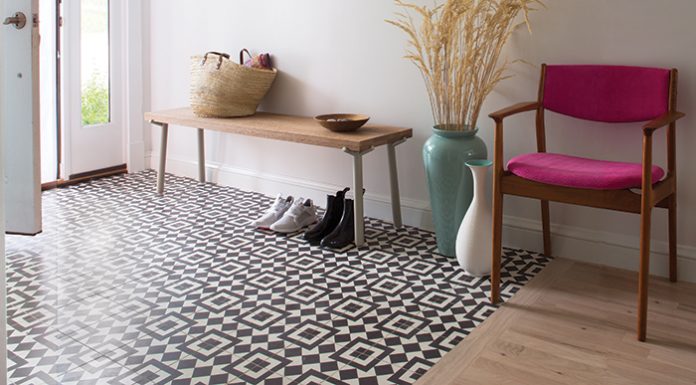 Granada Tile's Fez cement tiles are the welcome mat to a Colorado home.