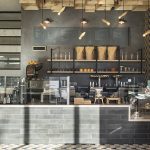 Granada Tile's Stockholm cement tiles at Juniper Table at Kimpton Rowan Palm Springs. Photo: Laure Joliet