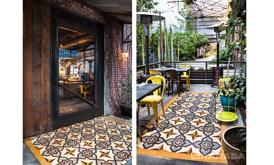 A Tile Cement Floor Can Define a Restaurant's Aesthetic ...