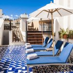 Gio Pointi-style cement tiles at Spain's Hotel Cort