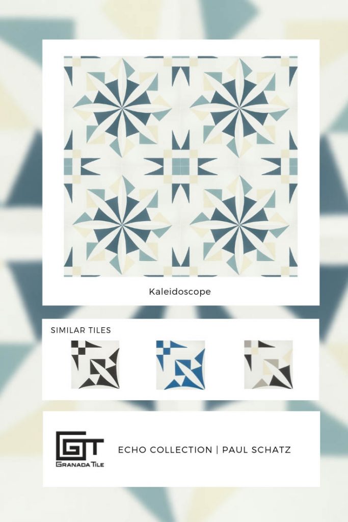 kaleidoscope tile designed by paul schatz granada tile designer