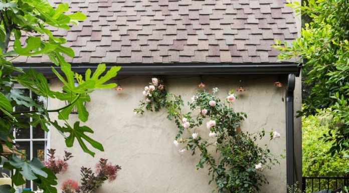 Designer Emily Henderson's patio design with Buniel cement tiles