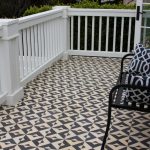 Designer Jill Burnham's patio design with custom Serengeti tiles