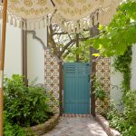 Patio with Barcelona cement tiles