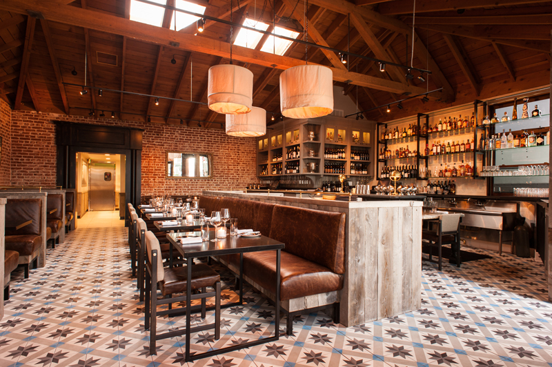 Steak & Whisky with custom Toscano cement tiles