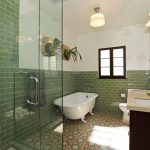 ModOp Design features Granada Cement Tile's Sofia in LA Bathroom