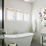 Designer Jessica Helgerson created a breathtaking bathroom featuring our Torino tile adding an elegant