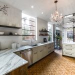 Kim Gordon Designs used Granada Tile’s Chantilly cement tiles to create a stunning kitchen.