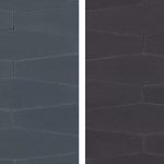 Long Hexes cement tiles in Midnight and Black