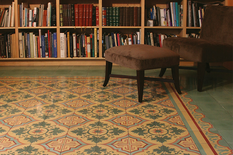 Home office for the Halpern-Ibahim family using the Venezia pattern