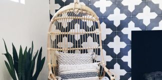 Badajoz cement tiles used in a Boho Chic Home