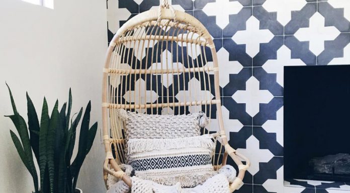 Badajoz cement tiles used in a Boho Chic Home