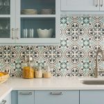 Cluny cement tiles used to make a aesthetically pleasing kitchen