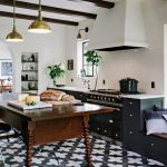 Designer Jessica Helgerson used Badajoz cement tiles for a kitchen