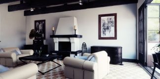Living room with Huesca tile