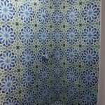 Alhambra 50 A tile sample in a bathroom