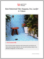 Best Patterned Tile