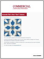 Granada Tile's New "Flor" Pattern