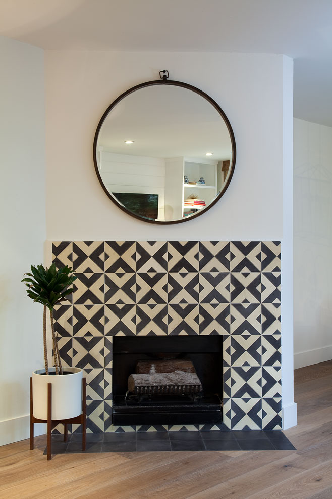 fireplace cement tiles