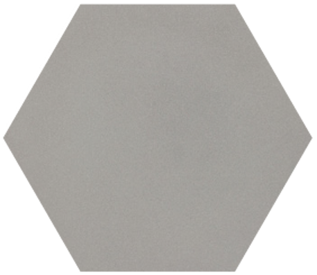 8" x 9" Hexagon - Grey