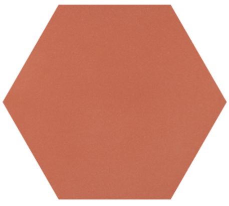 8" x 9" Hexagon - Terracotta