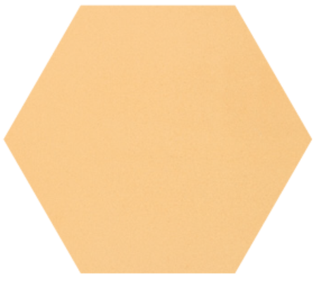 8" x 9" Hexagon - Yellow
