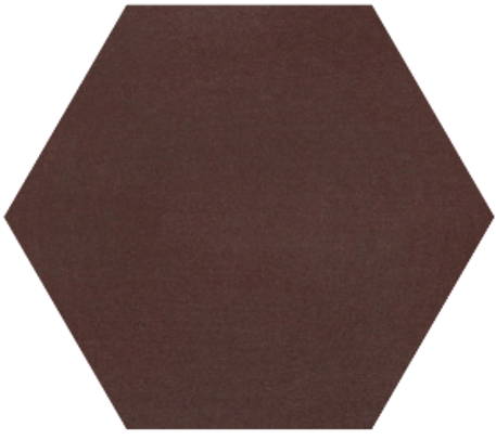 8" x 9" Hexagon - Chocolate