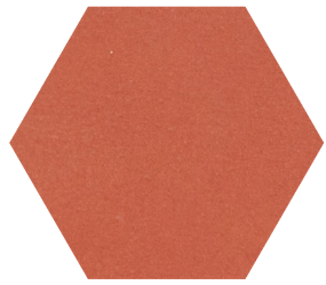 8" x 9" Hexagon - Clay