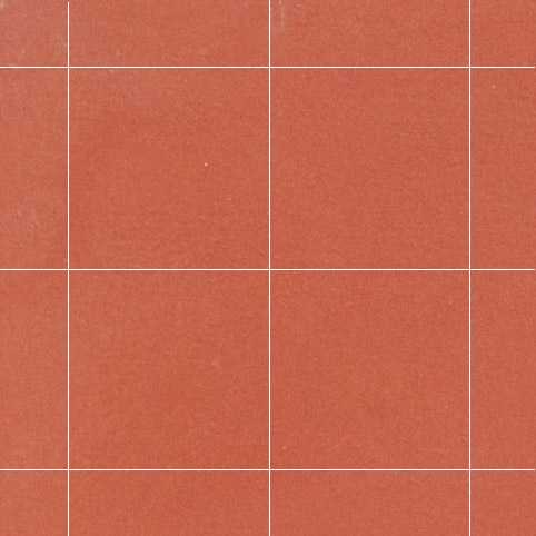Red clay mosaic patterned tiles