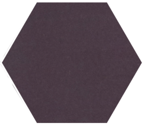 8" x 9" Hexagon - Eggplant
