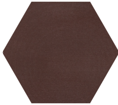 8" x 9" Hexagon - Espresso