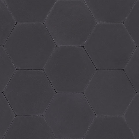 Hexagon Black Cement And Concrete Tiles Granada Tile Hexagon Black