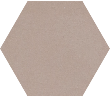 8" x 9" Hexagon - Pebble