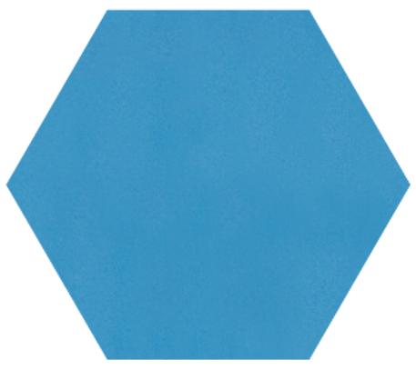 8" x 9" Hexagon - Sky